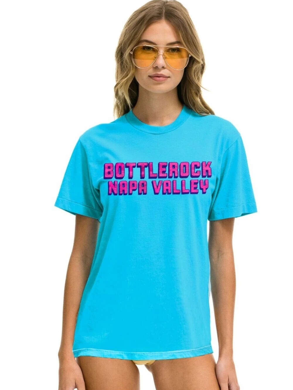 AVIATOR NATION BOTTLEROCK 2025 TEE SIZE XS
